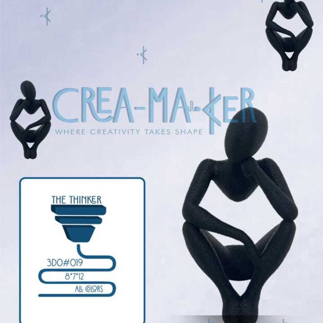 The Thinker 3D0#019