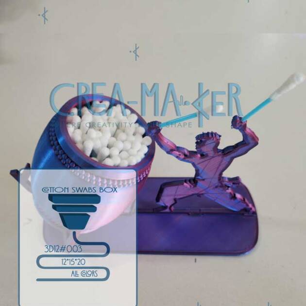Cotton Swaps Box 3D12#003