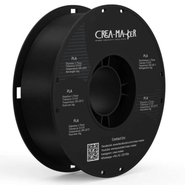 3d1#016 Crea-Maker Carbon Fiber PLA 3D Printer Filament 1.75mm